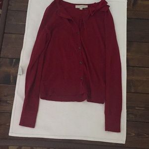 Burgundy Cardigan